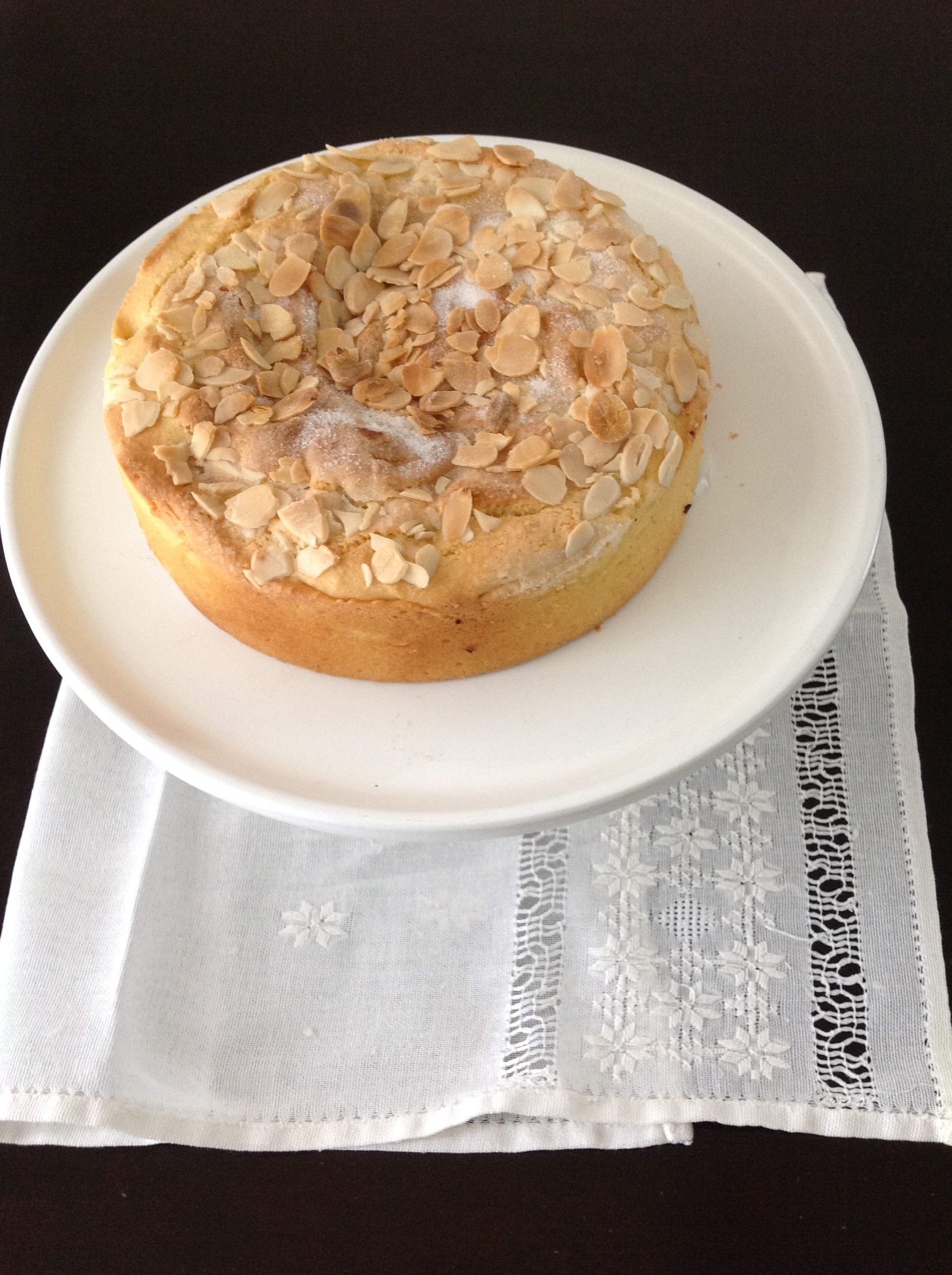 Torta de almendras y manzana sin gluten