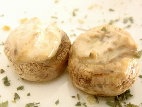Champigñones rellenos sin gluten