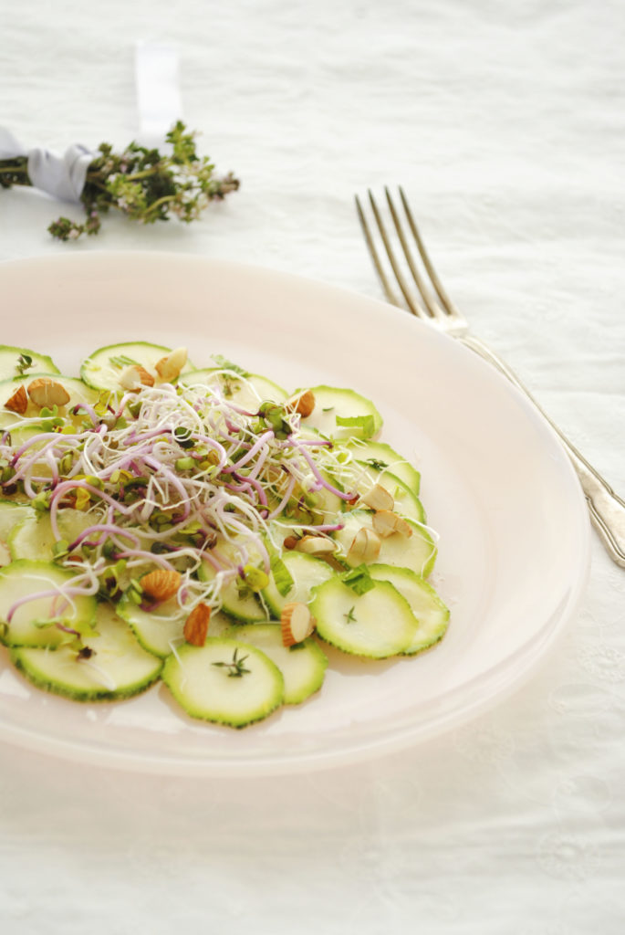 Primavera carpaccio di zucchine