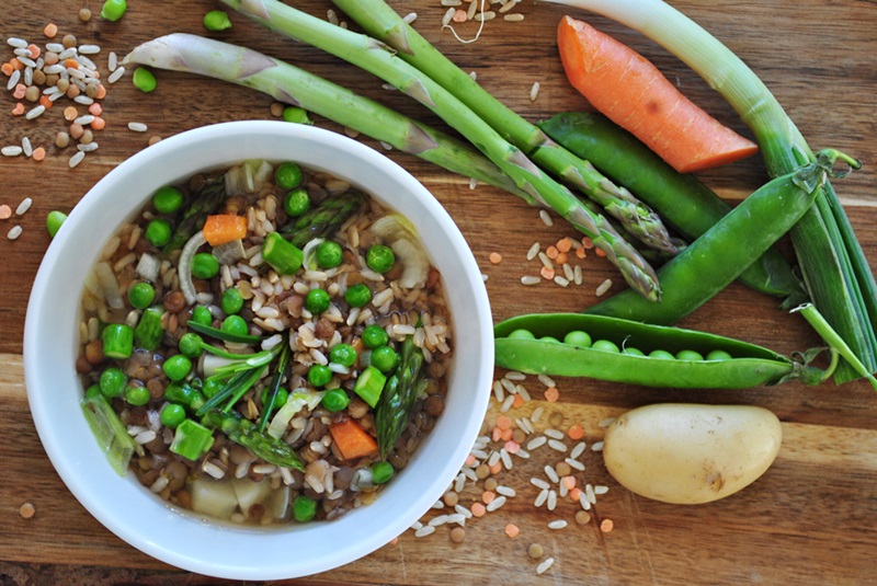 zuppa primavera senza glutine 1